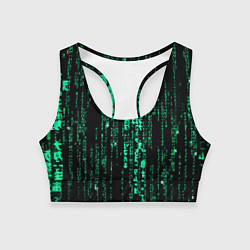 Топик спортивный женский Программное кодирование, цвет: 3D-принт
