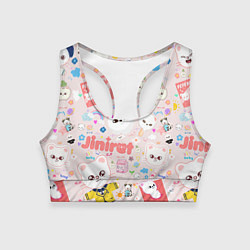 Женский спортивный топ Skzoo Jinniret pattern cartoon avatar