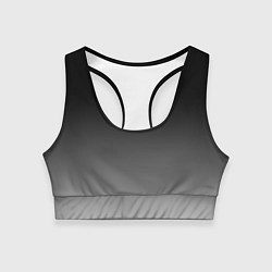 Женский спортивный топ Серый градиент