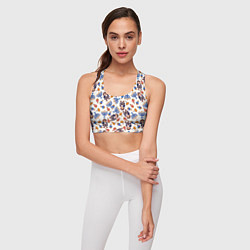 Топик спортивный женский Ханука - праздник света, цвет: 3D-принт — фото 2