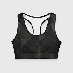 Топик спортивный женский Эффект мятой бумаги, цвет: 3D-принт