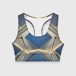 Топик спортивный женский Киберкостюм с подсветкой, цвет: 3D-принт