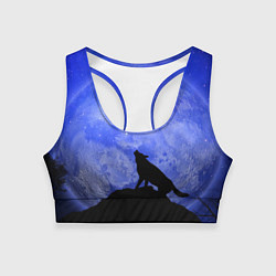 Топик спортивный женский Полнолуние, цвет: 3D-принт