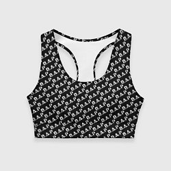 Женский спортивный топ B A P black n white pattern