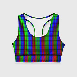 Топик спортивный женский Multicolored texture, цвет: 3D-принт