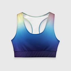 Женский спортивный топ Blue gradient colors