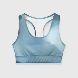 Топик спортивный женский Синий туман, цвет: 3D-принт