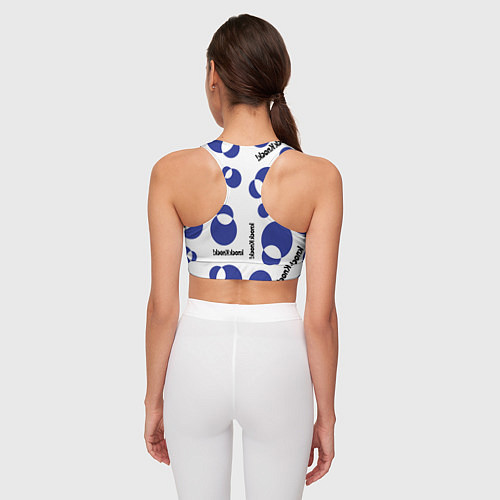 Женский спортивный топ Геометрия фигуры / 3D-принт – фото 4