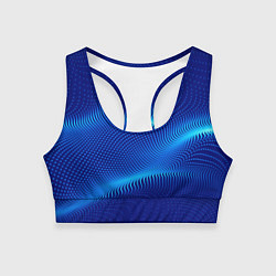 Топик спортивный женский Blue dots, цвет: 3D-принт