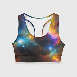 Топик спортивный женский Небесная картина, цвет: 3D-принт