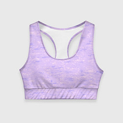 Топик спортивный женский Текстура лавандовый горизонтальный, цвет: 3D-принт