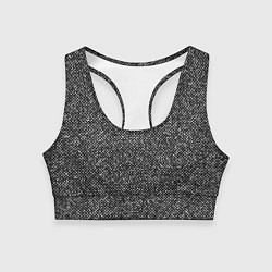Топик спортивный женский Чёрно-белый текстурный, цвет: 3D-принт