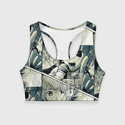 Топик спортивный женский Звездное дитя, цвет: 3D-принт