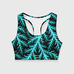 Женский спортивный топ Разряды электричества Tie Dye