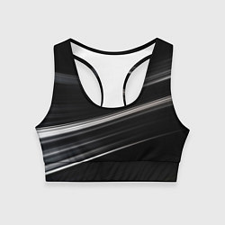 Топик спортивный женский Black abstract background, цвет: 3D-принт