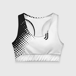 Женский спортивный топ Juventus sport black geometry