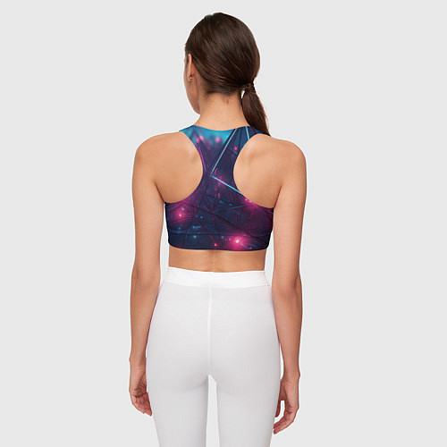 Женский спортивный топ Конструкция с ярким свечением / 3D-принт – фото 4