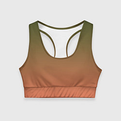 Топик спортивный женский Абстрактный градиент, цвет: 3D-принт