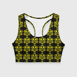 Топик спортивный женский One piece pirate king pattern, цвет: 3D-принт