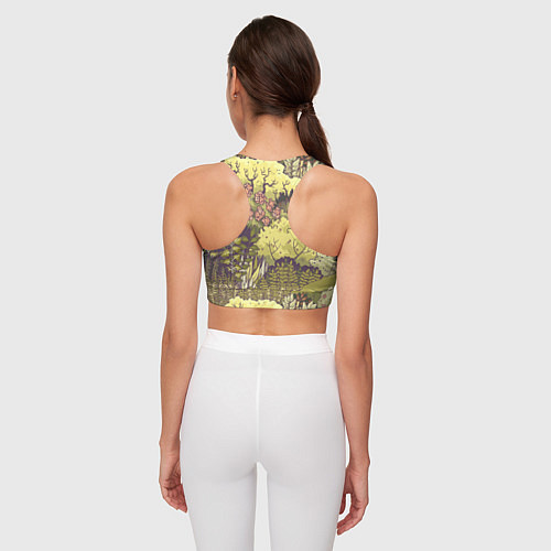 Женский спортивный топ Найди опоссума / 3D-принт – фото 4