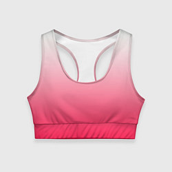 Женский спортивный топ Розовый градиент