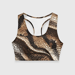 Женский спортивный топ Красивая змеиная кожа