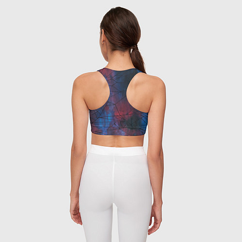 Женский спортивный топ Космическая паутина / 3D-принт – фото 4