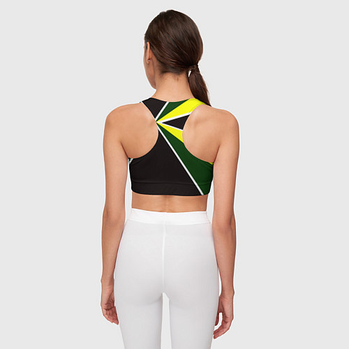 Женский спортивный топ Мотострелковые войска: шеврон без текста / 3D-принт – фото 4