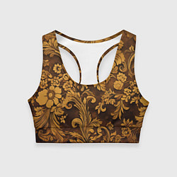 Женский спортивный топ Рубленный узор