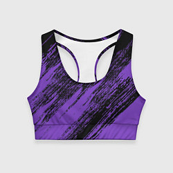 Женский спортивный топ The color is purple and black