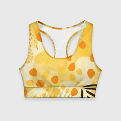 Женский спортивный топ Солнечные пятна жирафа