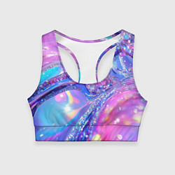 Женский спортивный топ Розовые блестки