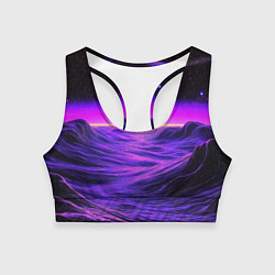 Женский спортивный топ Космический пейзаж и комета