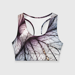 Женский спортивный топ Раскрытый цветок