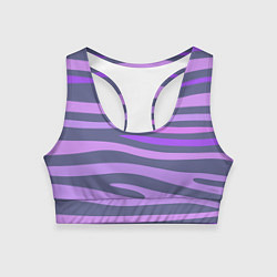 Женский спортивный топ Лавандовые волны