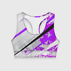 Женский спортивный топ Color white light pink