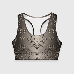 Женский спортивный топ Узоры с градиентом