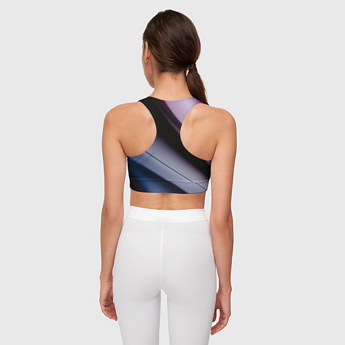 Женский спортивный топ Multicoloured / 3D-принт – фото 4