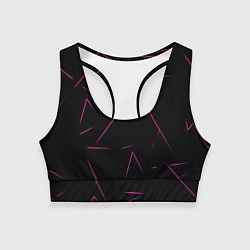 Топик спортивный женский Color pink line, цвет: 3D-принт