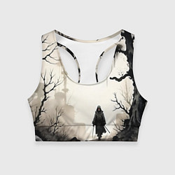 Топик спортивный женский Путник, цвет: 3D-принт