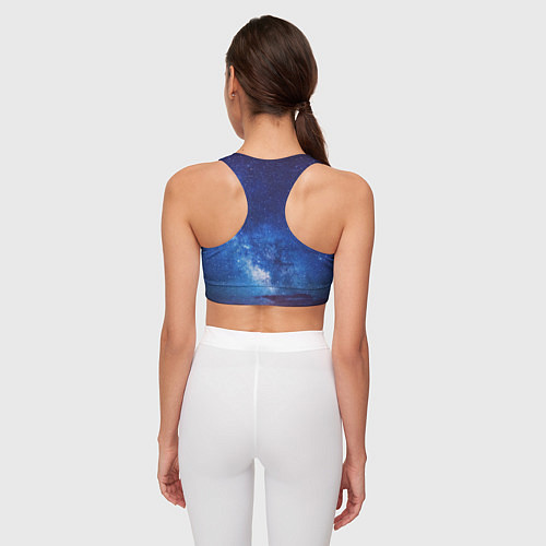 Женский спортивный топ Flawless Space / 3D-принт – фото 4