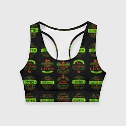Топик спортивный женский Easter holidays, цвет: 3D-принт