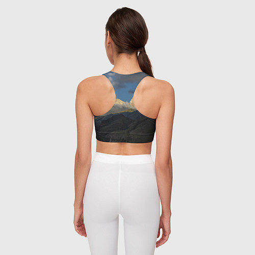 Женский спортивный топ Массив Метеген / 3D-принт – фото 4