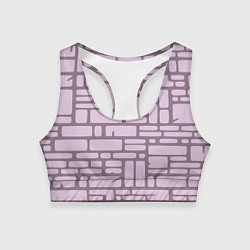 Женский спортивный топ Кирпичная кладка