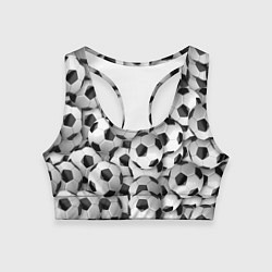 Топик спортивный женский Игра в мяч, цвет: 3D-принт