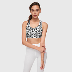 Топик спортивный женский Игра в мяч, цвет: 3D-принт — фото 2