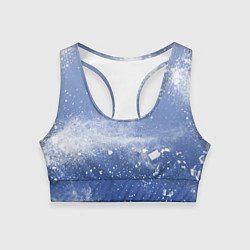 Топик спортивный женский Снежки попали в тебя, цвет: 3D-принт