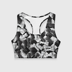 Топик спортивный женский Мир шахмат, цвет: 3D-принт