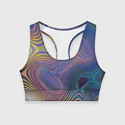 Женский спортивный топ Абстрактная рябь