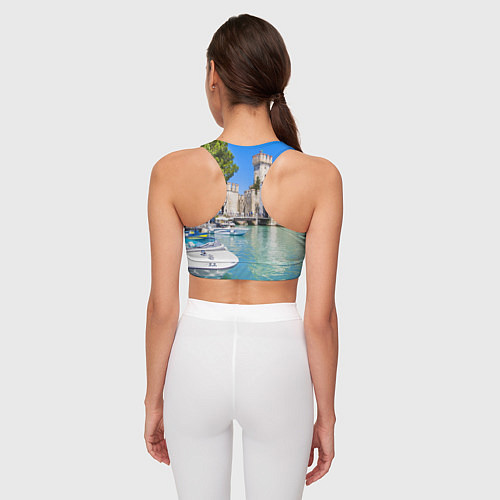 Женский спортивный топ Италия / 3D-принт – фото 4